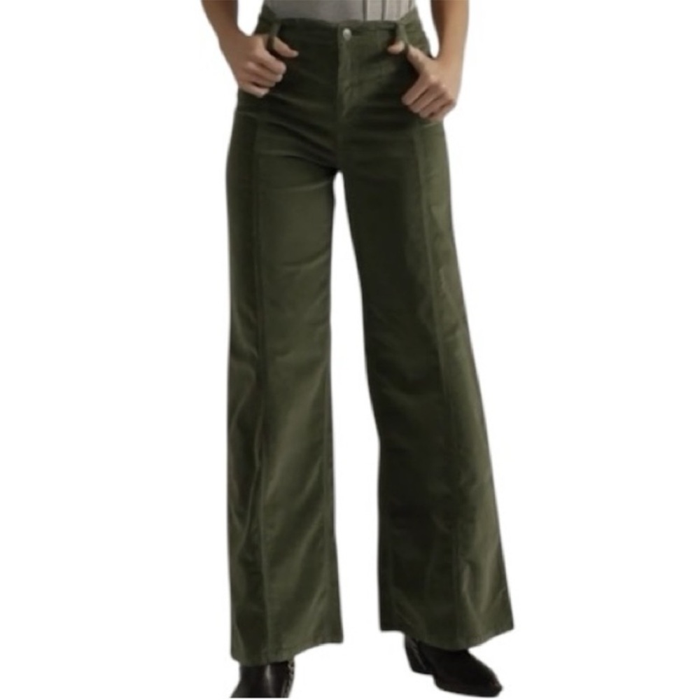 We The Free Libra Green Wide-Leg Cord Jeans NWT 32 - Picture 10 of 11